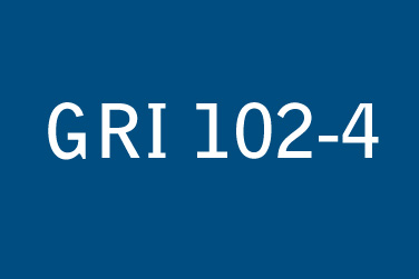 GRI 102:一般揭露(2016年)– 102-04 營運據點