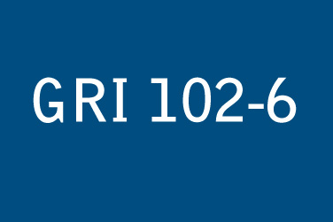 GRI 102:一般揭露(2016年)– 102-06 提供服務的市場