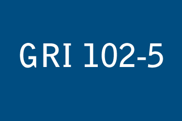 GRI 102:一般揭露(2016年)– 102-05 所有權與法律形式